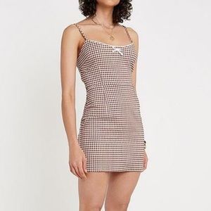 Urban Outfitters Tahoe Gingham Mini Dress
